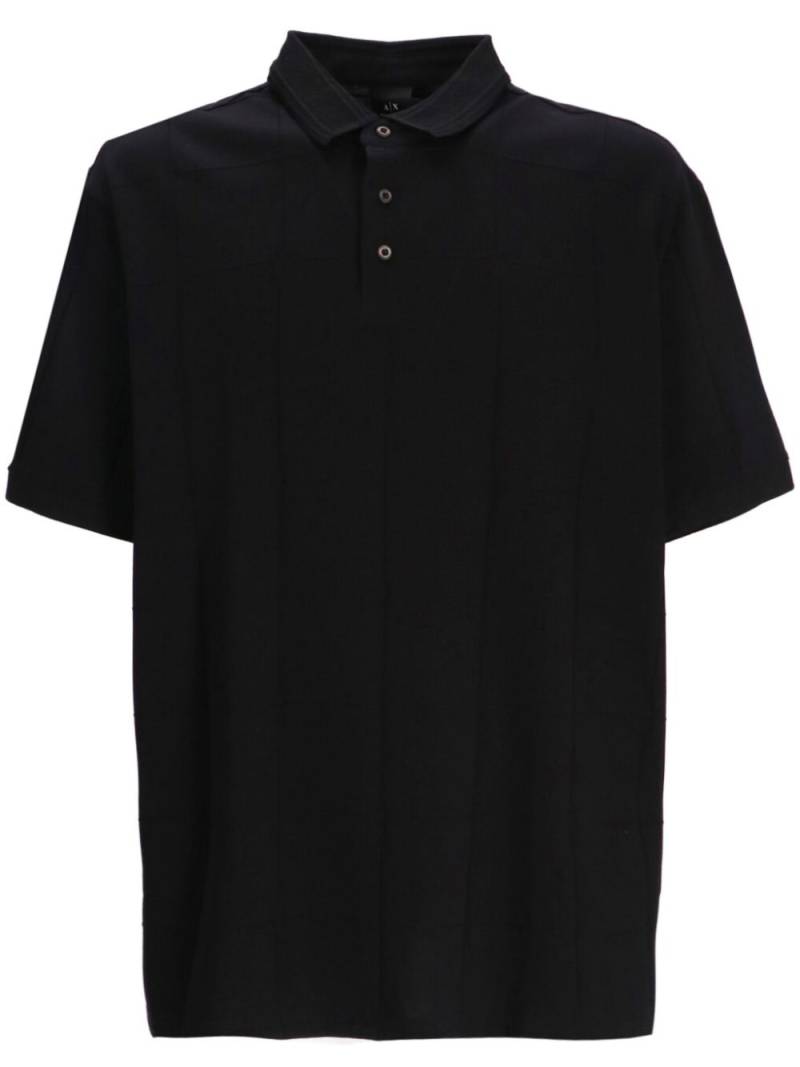 Armani Exchange short-sleeve polo shirt - Black von Armani Exchange