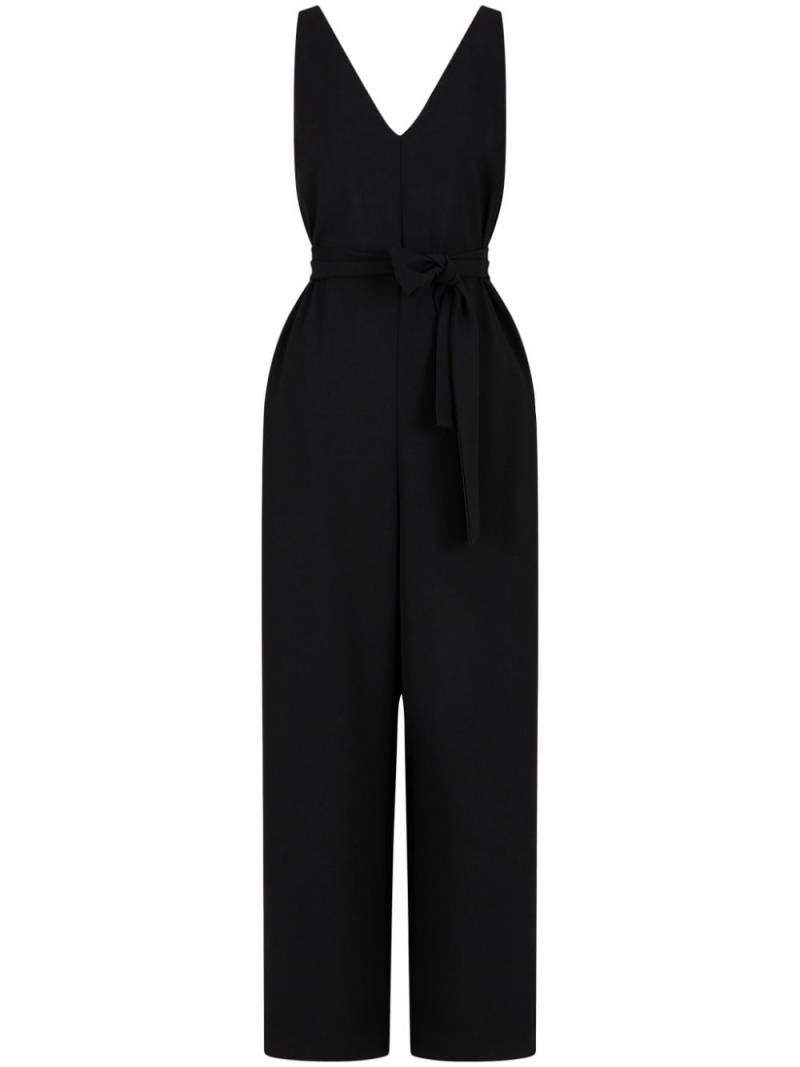 Armani Exchange sleeveless belted jumpsuit - Black von Armani Exchange