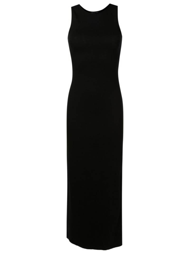 Armani Exchange sleeveless side-slit dress - Black von Armani Exchange