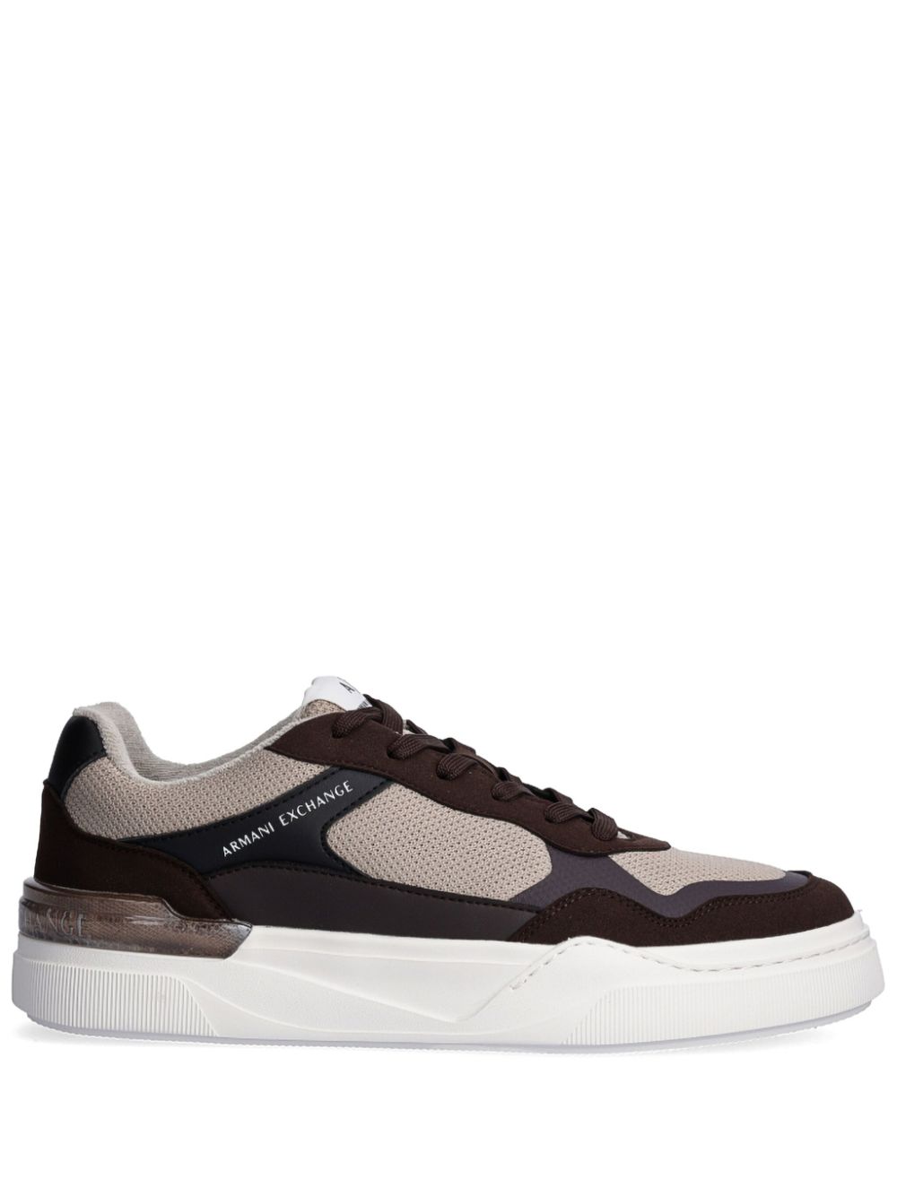 Armani Exchange suede-inserts sneakers - Brown von Armani Exchange