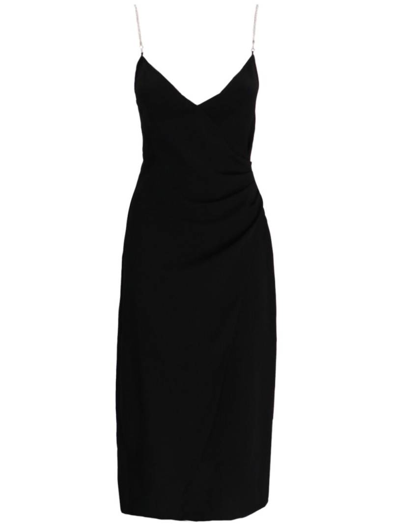 Armani Exchange v-neck midi-dress - Black von Armani Exchange