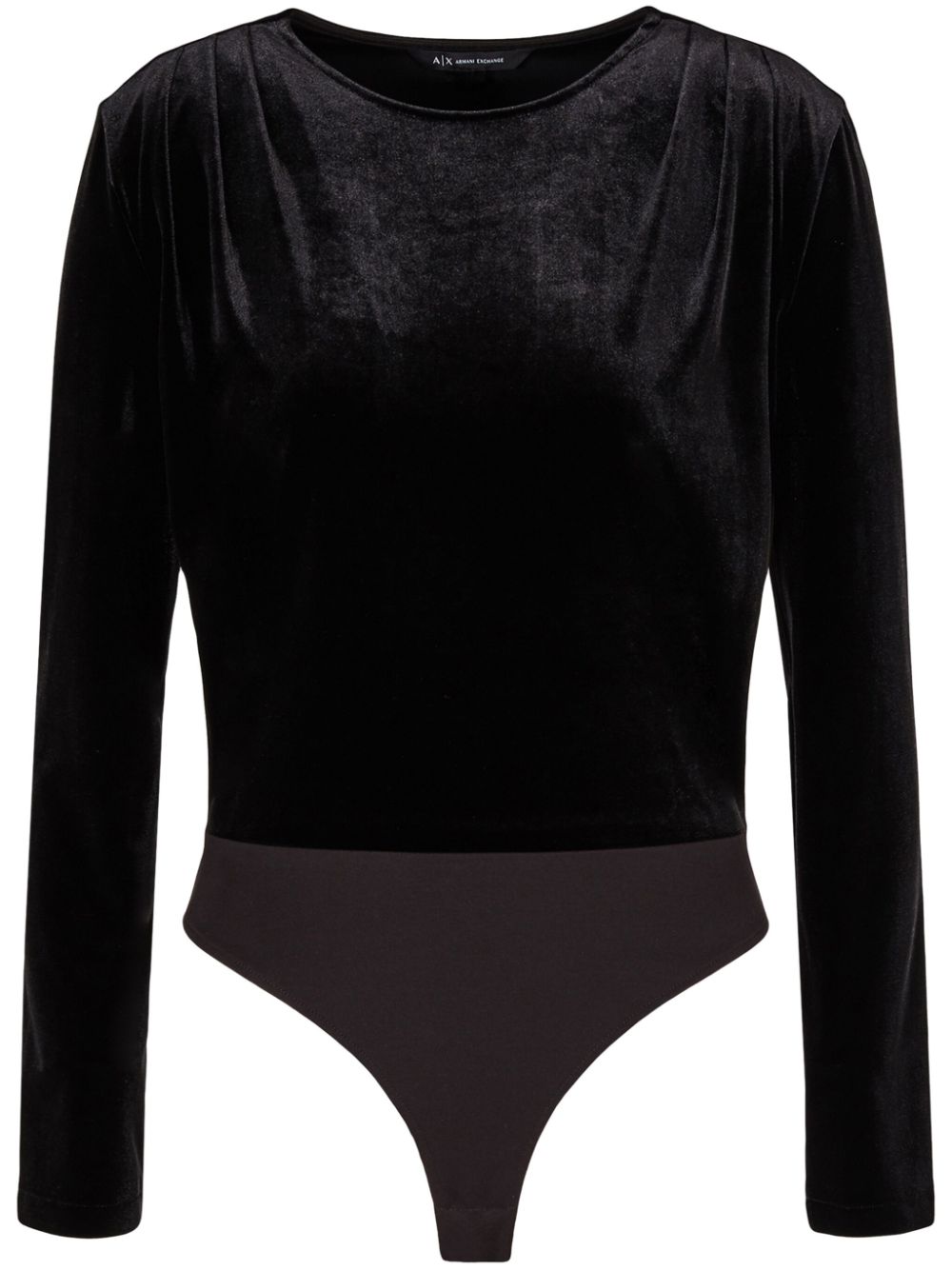 Armani Exchange velvet bodysuit - Black von Armani Exchange