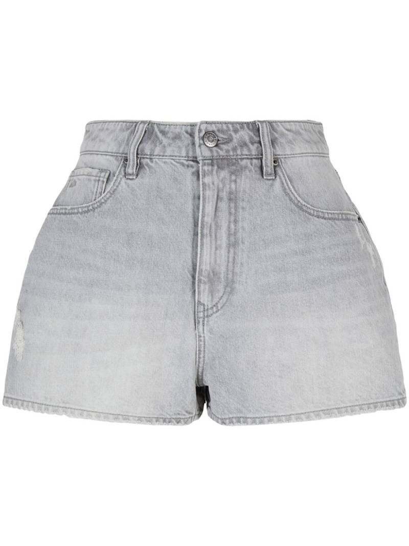 Armani Exchange washed denim shorts - Grey von Armani Exchange