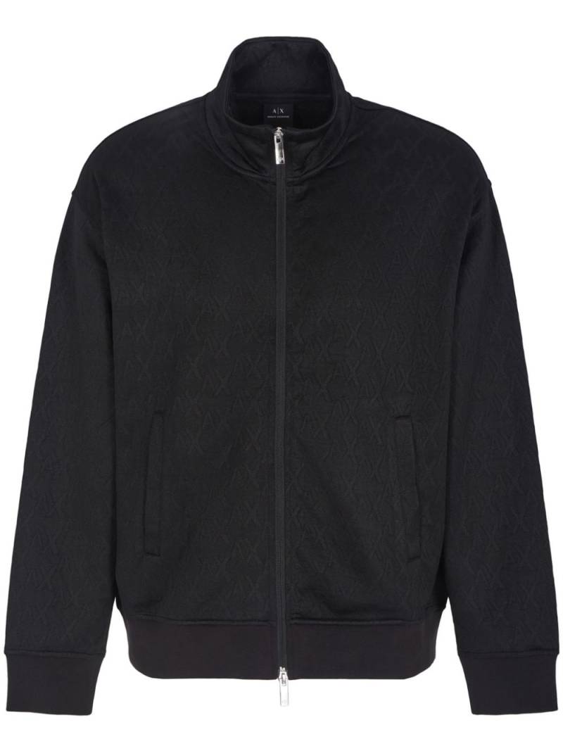 Armani Exchange zip-up cardigan - Black von Armani Exchange