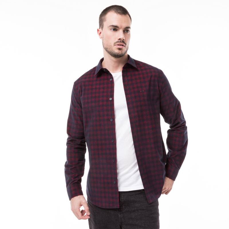 Armani Exchange - Hemd, kurzarm, für Herren, Bordeaux, Größe M von Armani Exchange