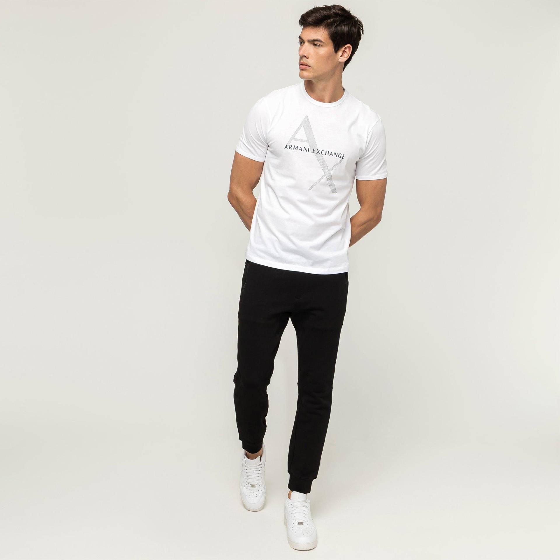 Jogginghose Mit Bündchen Herren Black L von Armani Exchange