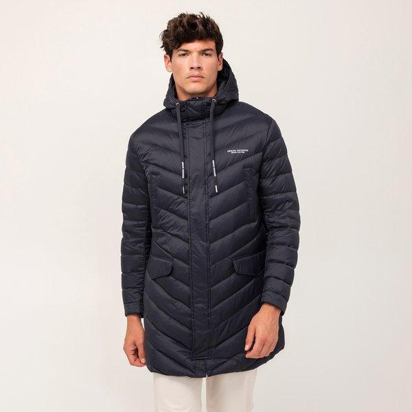 Midi Daunenmantel, Gerader Fit Herren Mitternachtsblau XXL von Armani Exchange