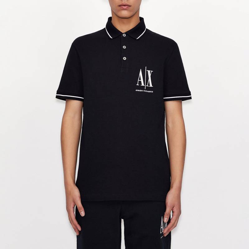 Poloshirt, Kurzarm Herren Marine S von Armani Exchange