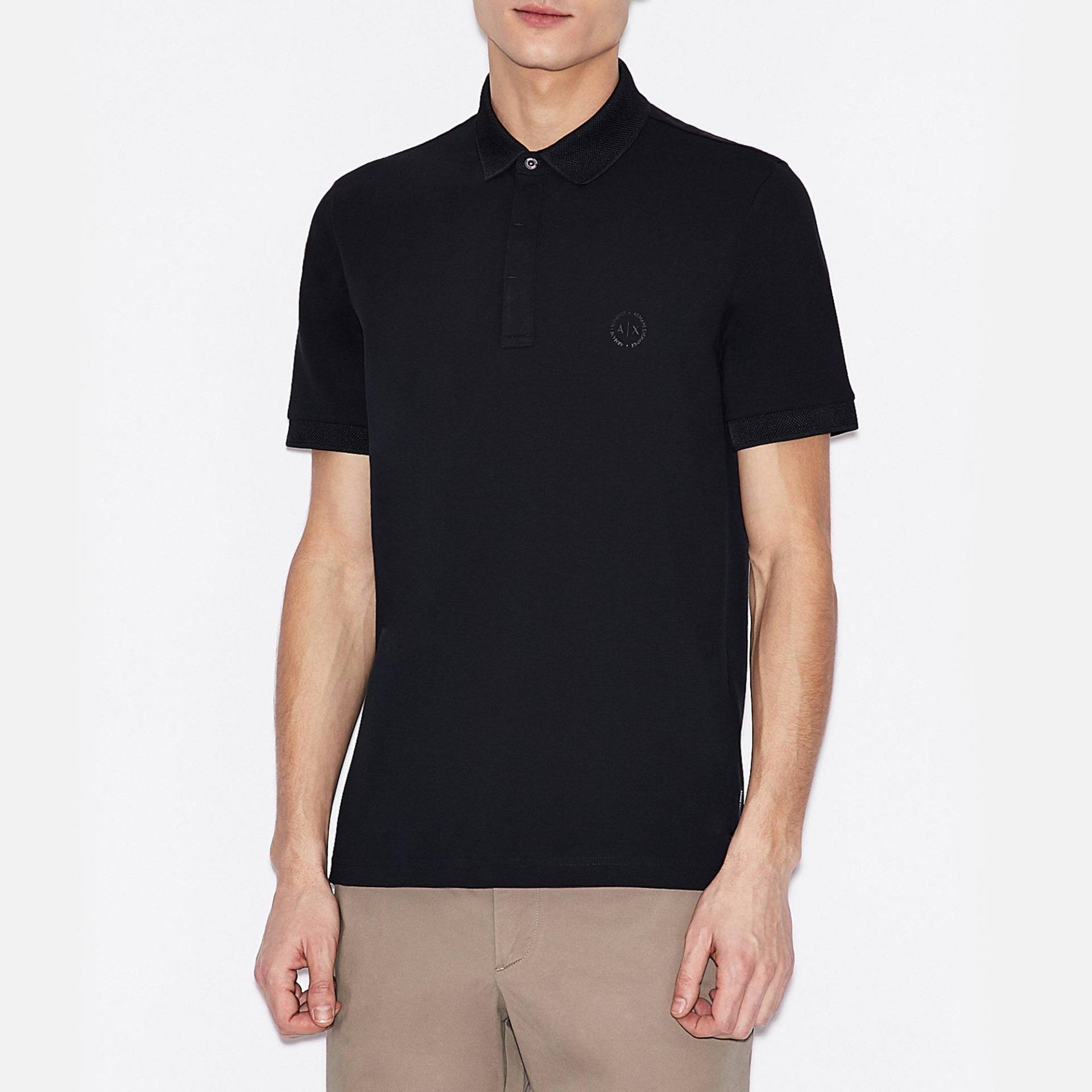 Armani Exchange - Poloshirt, Modern Fit, kurzarm, für Herren, Marine, Größe M von Armani Exchange