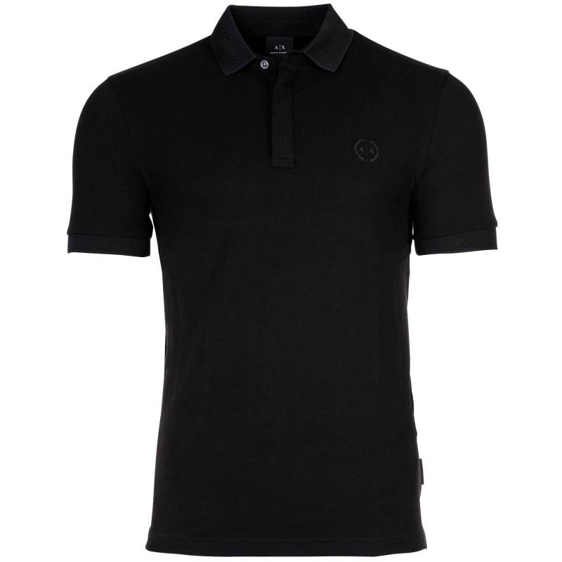 Poloshirt Bequem Sitzend Damen Schwarz XXL von Armani Exchange