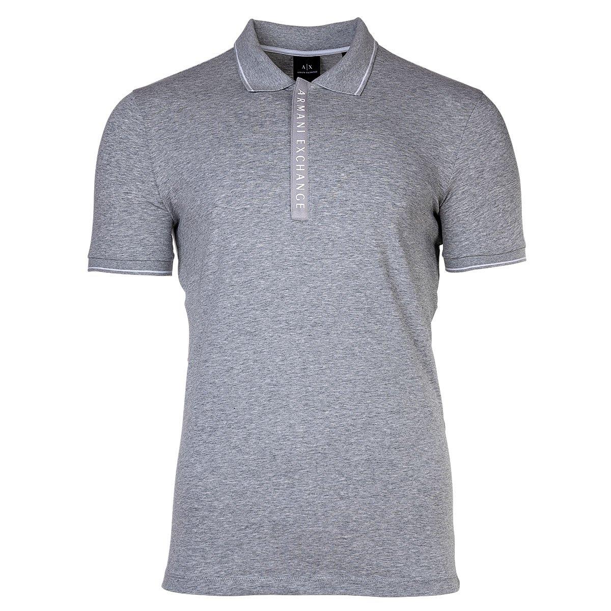 Armani Exchange - Poloshirt  Bequem sitzend, für Herren, Grau, Größe M von Armani Exchange