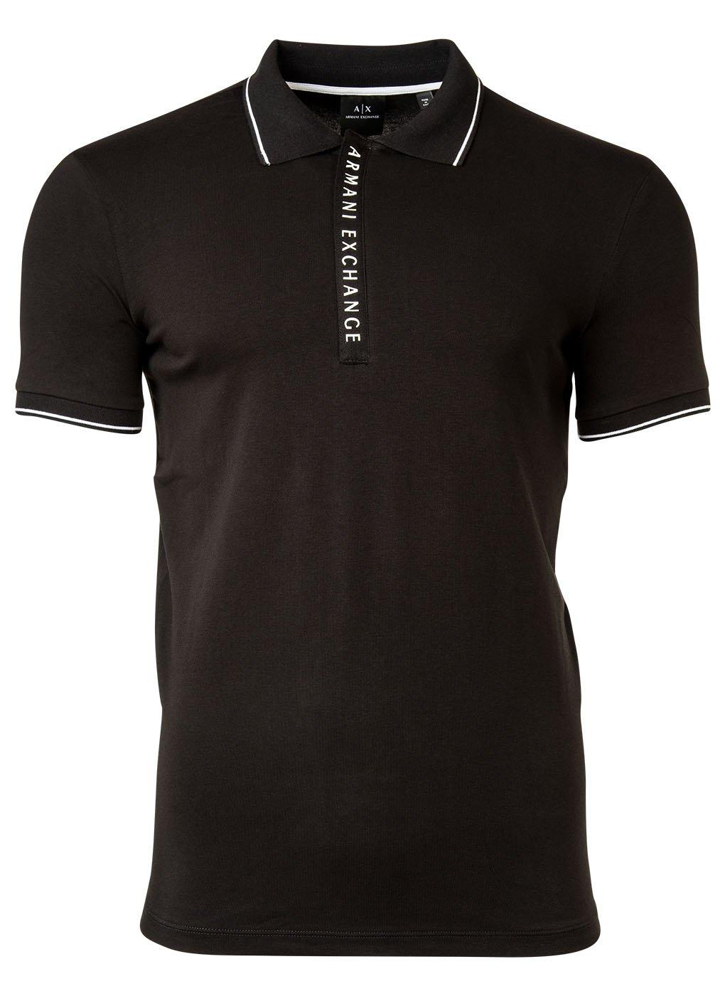 Poloshirt Bequem Sitzend Herren Schwarz M von Armani Exchange