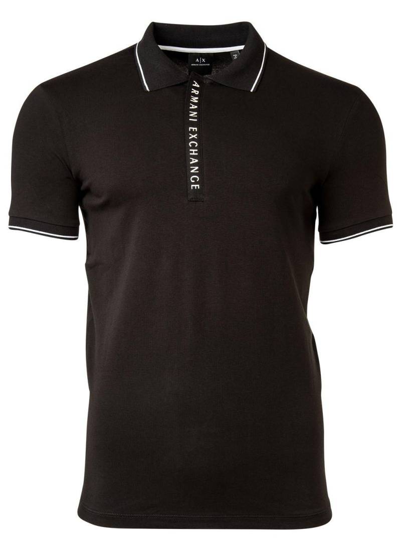 Poloshirt Bequem Sitzend Herren Schwarz XL von Armani Exchange