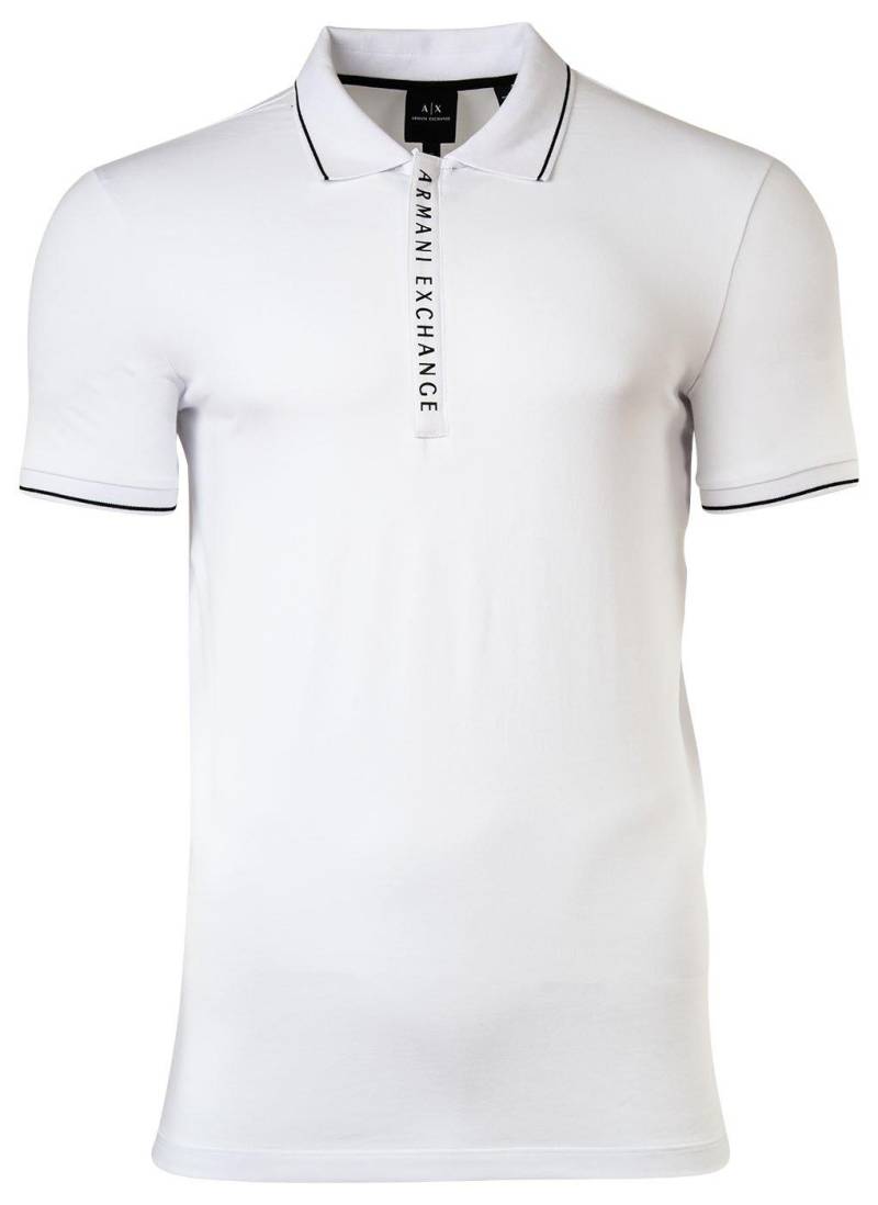 Armani Exchange - Poloshirt  Bequem sitzend, für Herren, Weiss, Größe L von Armani Exchange