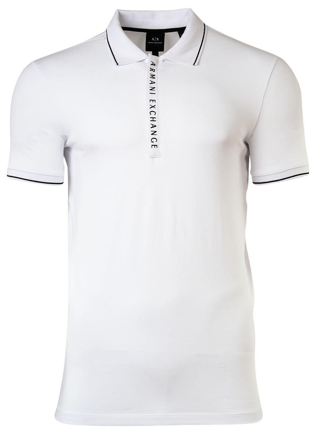 Poloshirt Bequem Sitzend Herren Weiss S von Armani Exchange