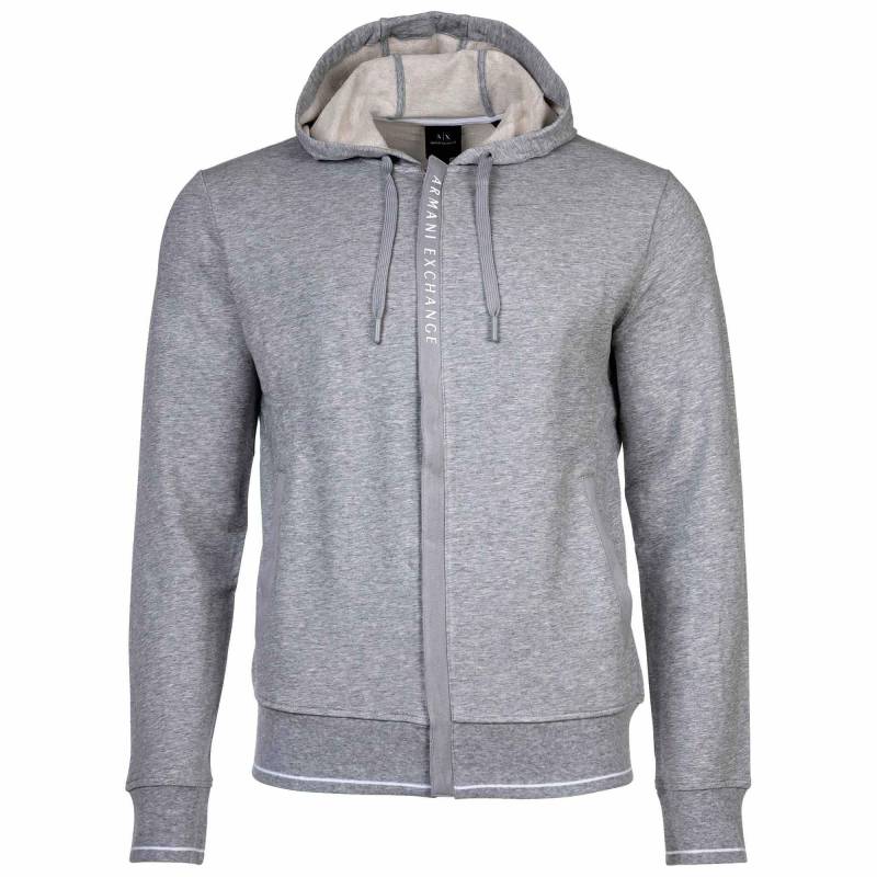 Sweatjacke Bequem Sitzend Herren Taubengrau L von Armani Exchange