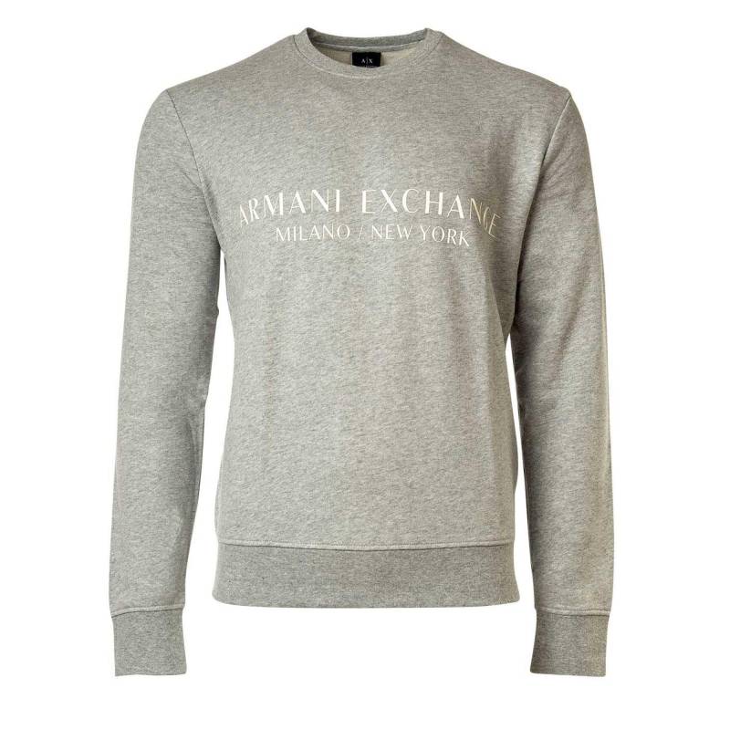 Sweatshirt Bequem Sitzend Herren Grau XL von Armani Exchange