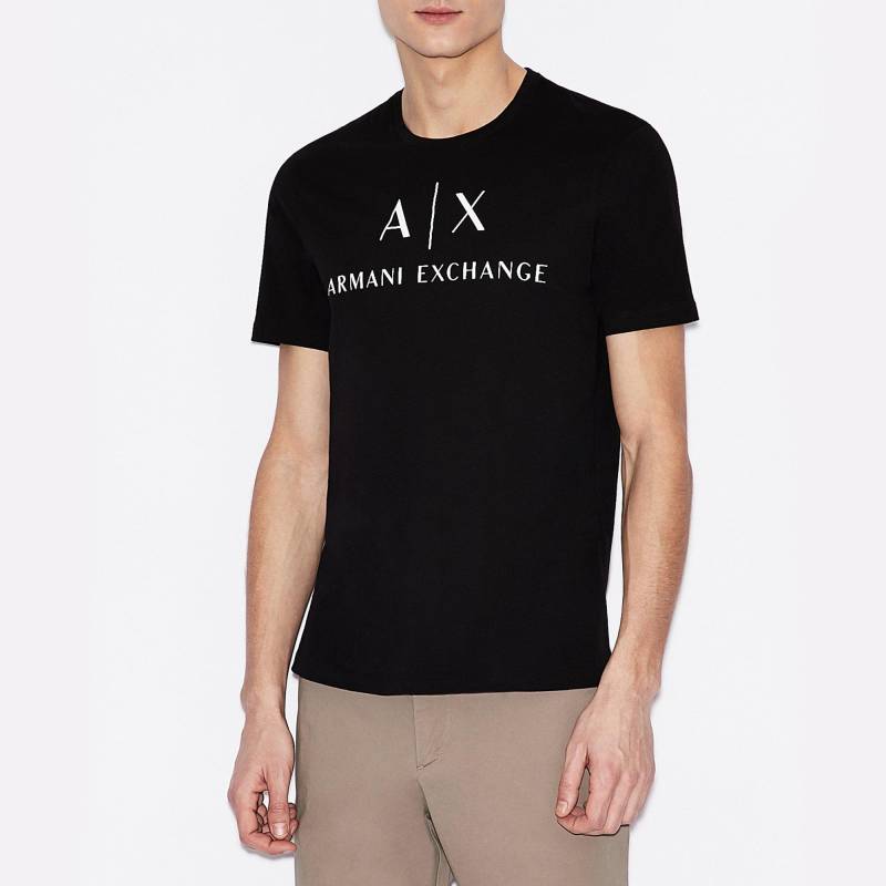 Armani Exchange - T-Shirt, Modern Fit, kurzarm, für Herren, Black, Größe M von Armani Exchange