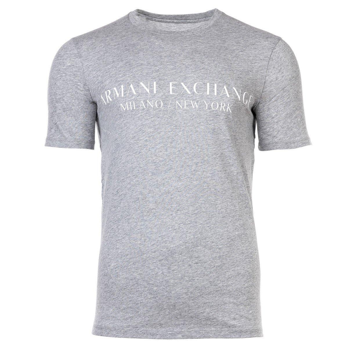 Armani Exchange - T-Shirt Sportlich Bequem sitzend, für Herren, Grau, Größe S von Armani Exchange