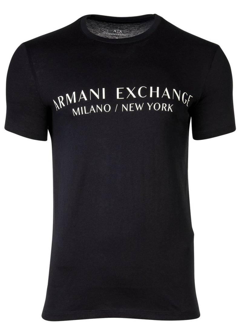 T-shirt Sportlich Bequem Sitzend Herren Marine S von Armani Exchange