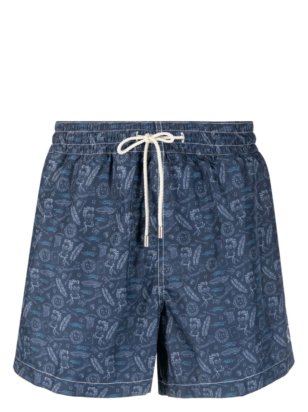 Arrels Barcelona x Jordi Labanda In Summer We Trust swim shorts - Blue von Arrels Barcelona