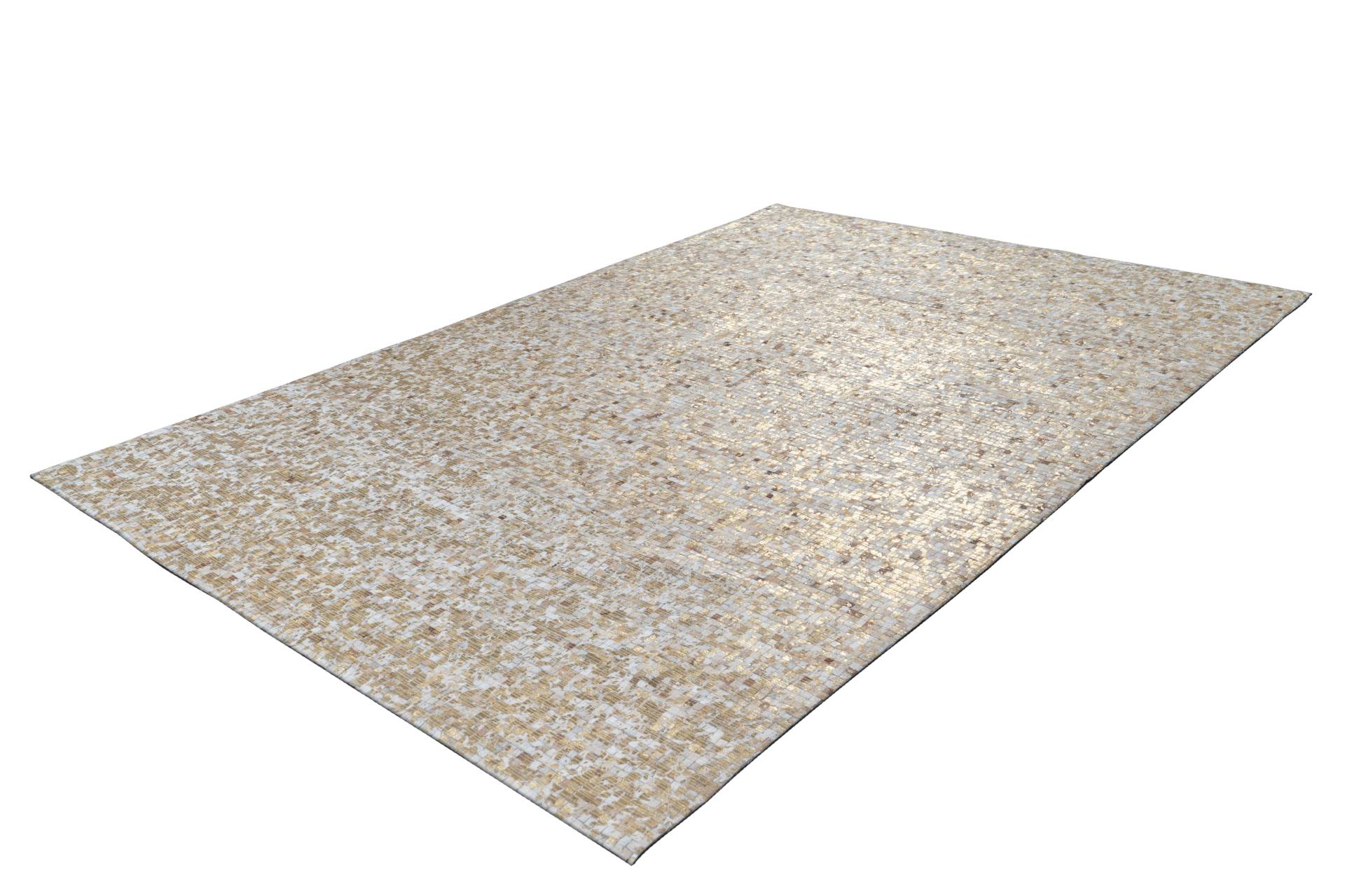 Arte Espina Teppich »Finish 100«, natürlicher Lederteppich,mit glänzender Metallic-Farbe,Rücken aus Filz von Arte Espina