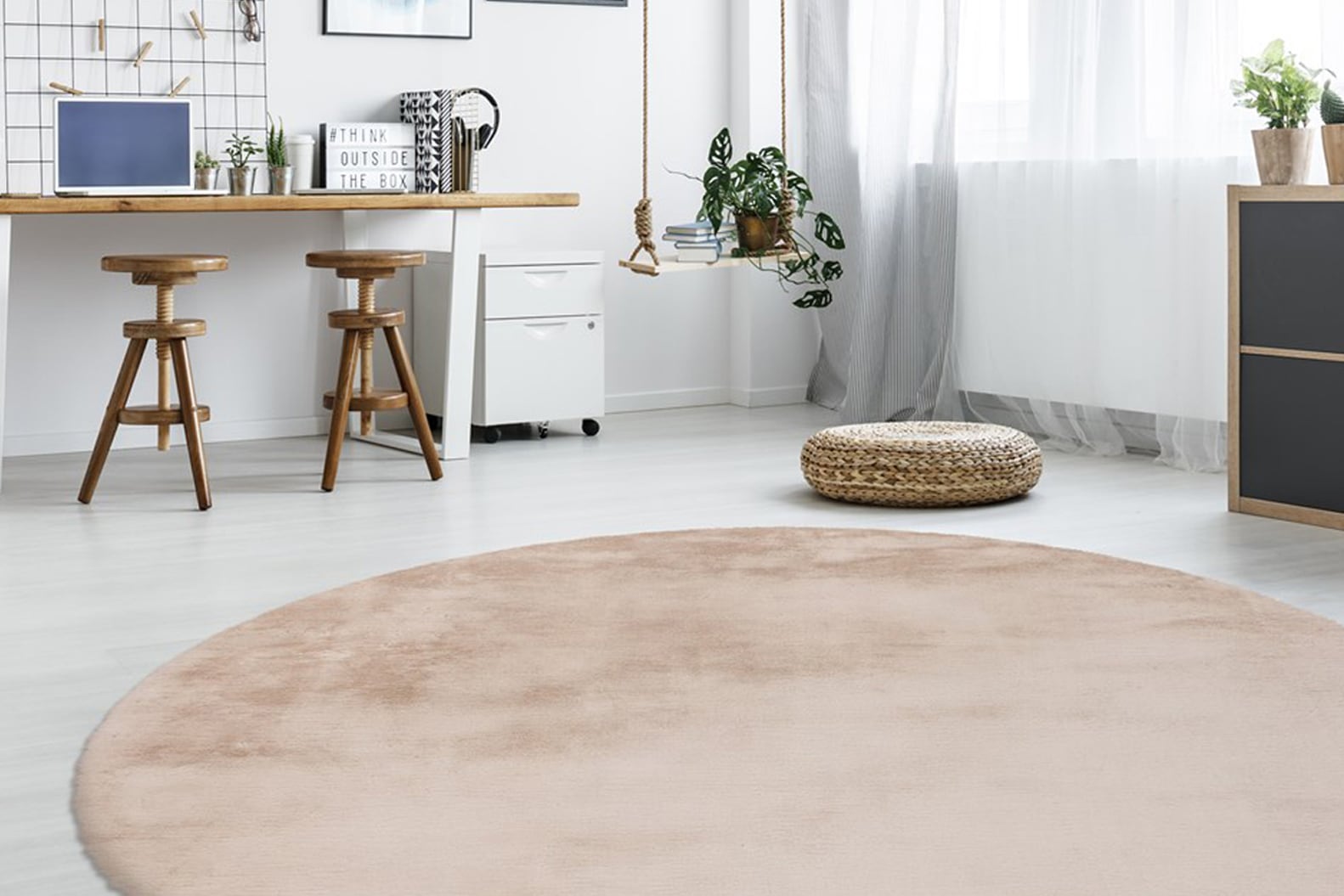 Arte Espina Fellteppich »Rabbit 100«, rund, 45 mm Höhe, Kunstfell, Kaninchenfell-Haptik, supersoft, Hochflorteppich Arte Espina Fellteppich »Rabbit 100«, rund, 45 mm Höhe, Kunstfell, Kaninchenfell-Haptik, supersoft, Hochflorteppich von Arte Espina