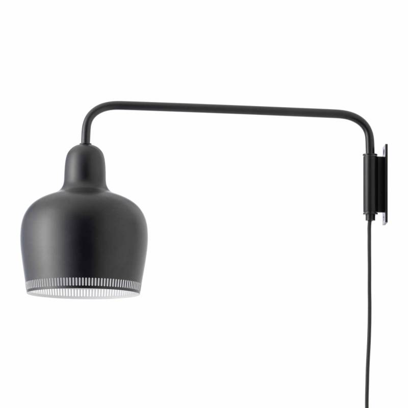 A330S Golden Bell Wall Light Wandleuchte, Farbe schwarz von Artek