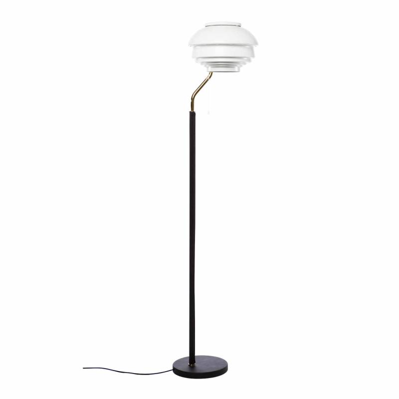 A808 Floor Light Stehleuchte, Ausführung stahl weiss von Artek