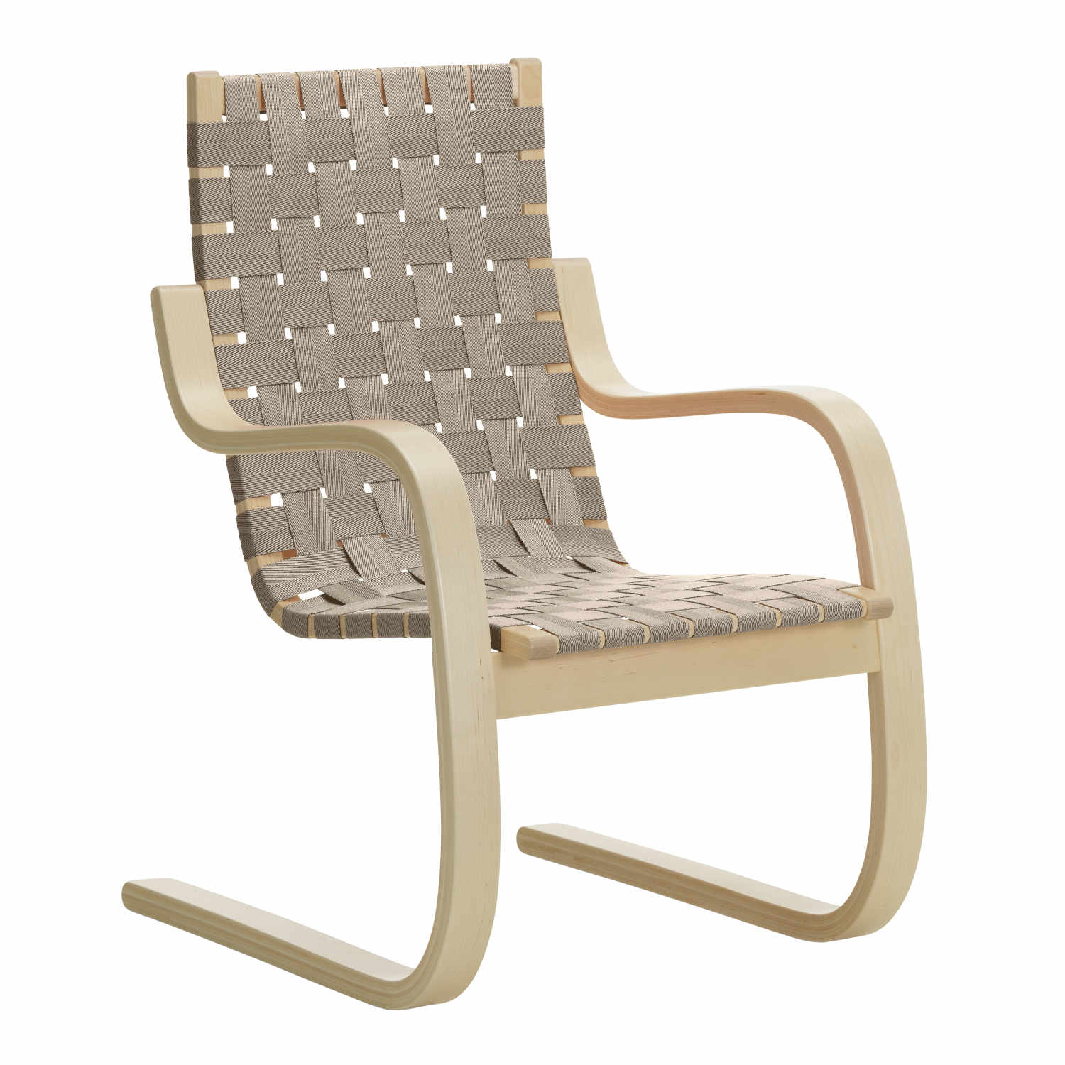 Armchair 406 Sessel, Farbe schwarz-natural von Artek