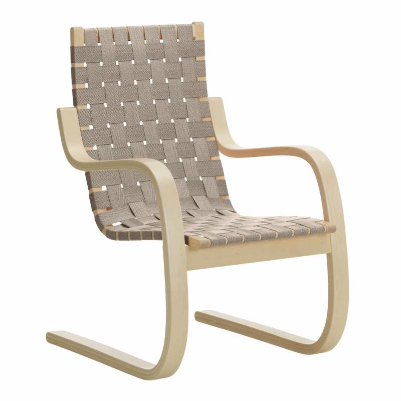 Armchair 406 Sessel, Farbe schwarz-natural von Artek