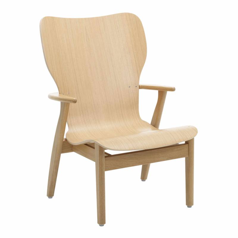 Domus Lounge Chair Wood Edition Sessel, Ausführung eiche, natural lackiert von Artek