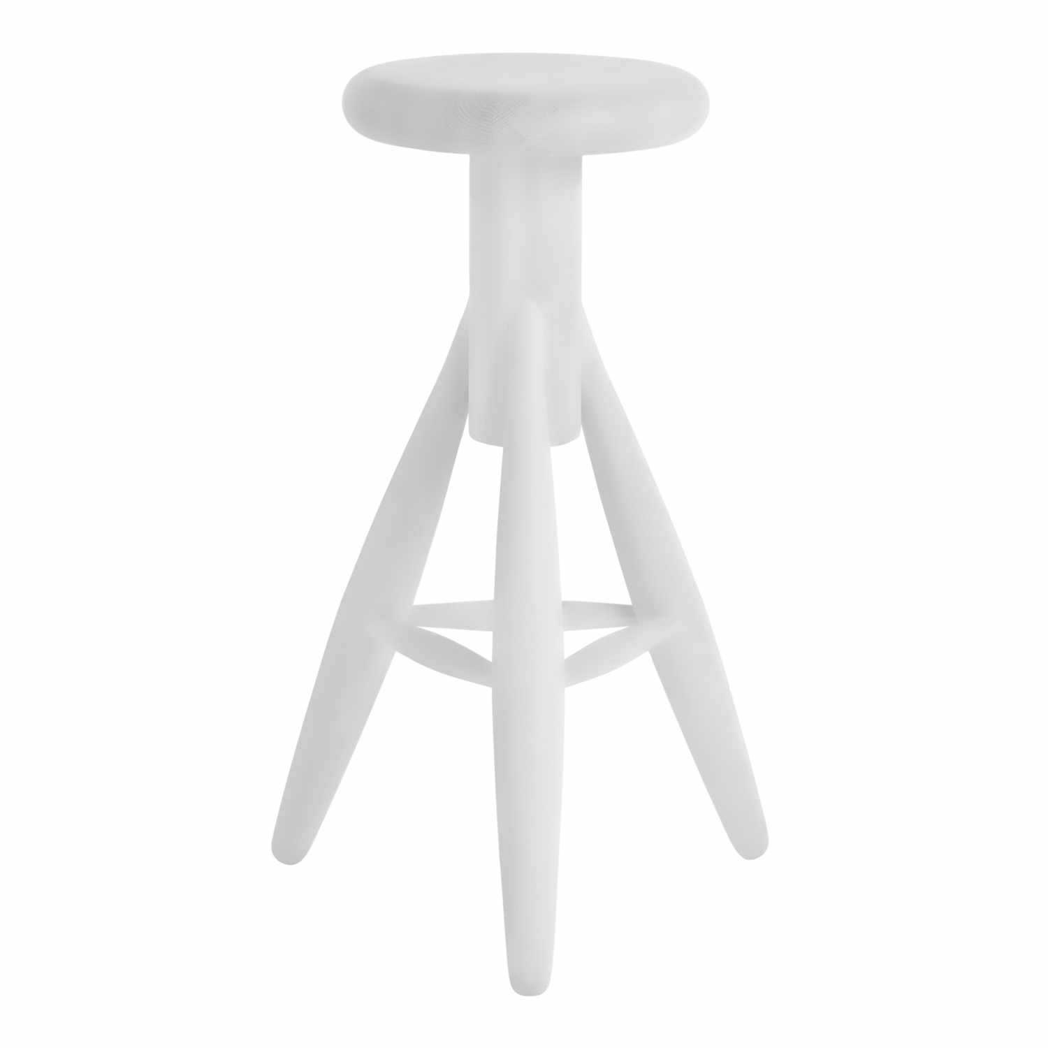 EA001 Rocket Barhocker, Farbe weiss lackiert von Artek