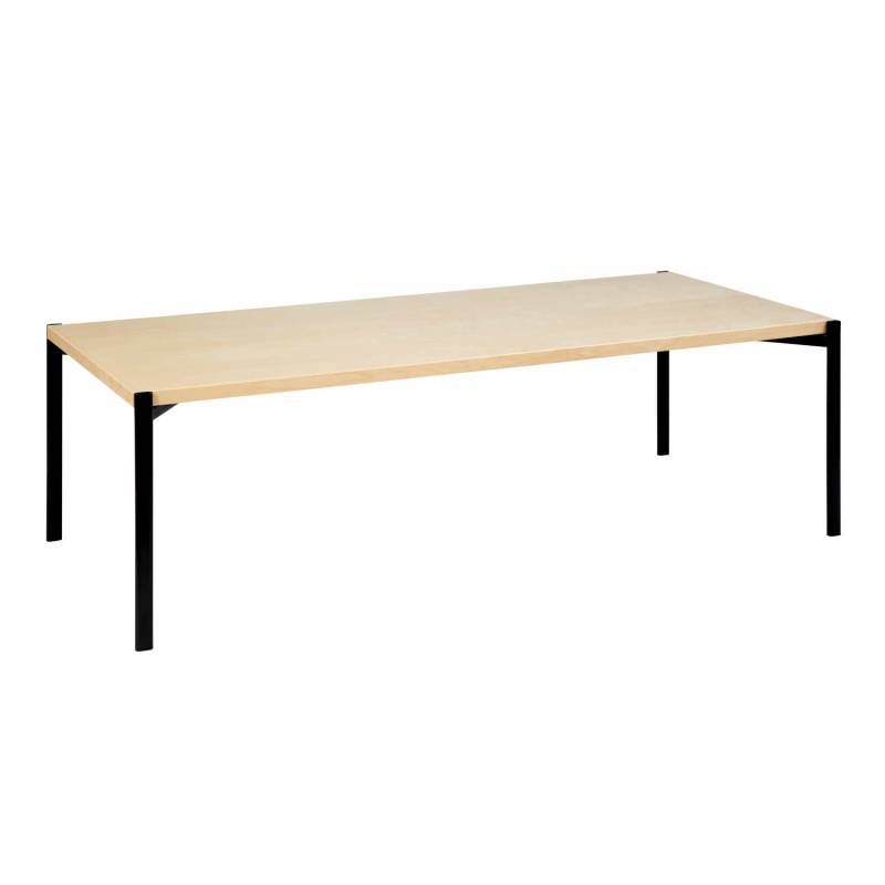 Kiki Low Table Couchtisch, Grösse l. 140 cm, Tischplatte birke, natural lackiert von Artek