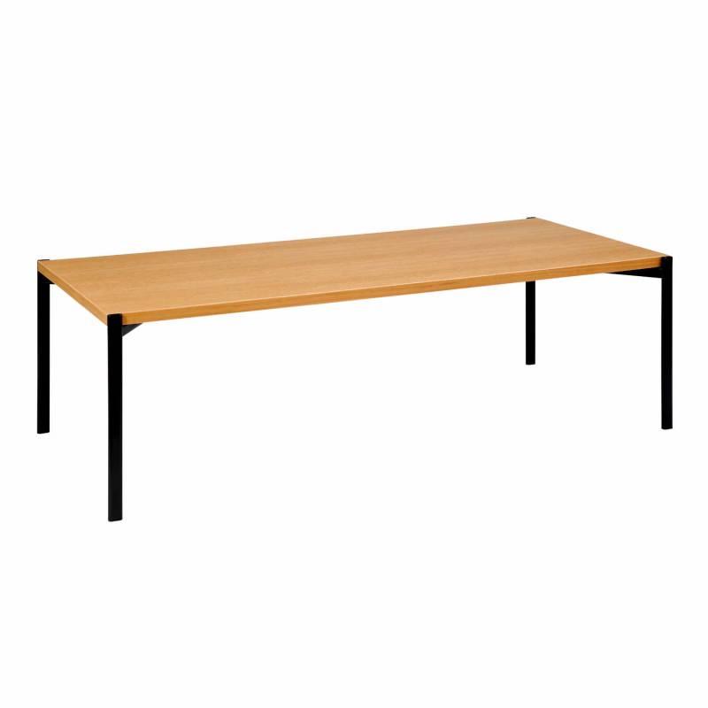 Kiki Low Table Couchtisch, Grösse l. 140 cm, Tischplatte eiche, natural lackiert von Artek