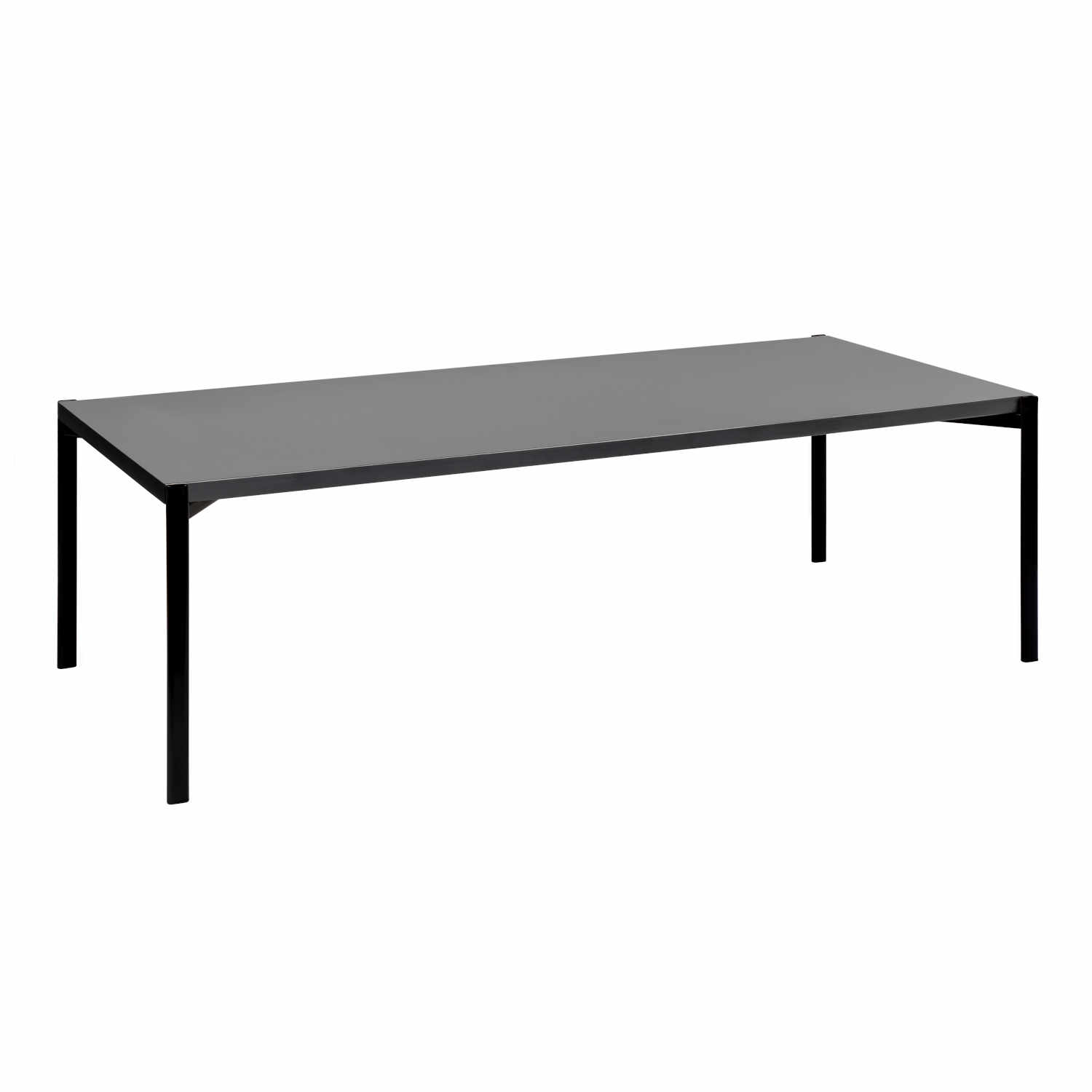 Kiki Low Table Couchtisch, Grösse l. 140 cm, Tischplatte hpl schwarz von Artek