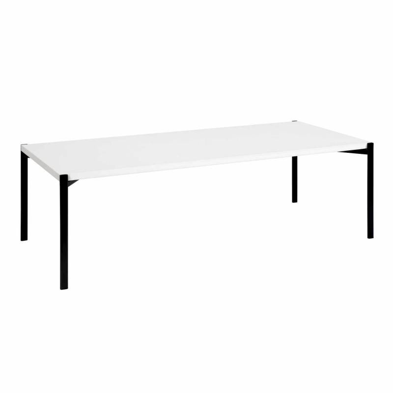 Kiki Low Table Couchtisch, Grösse l. 140 cm, Tischplatte hpl weiss von Artek