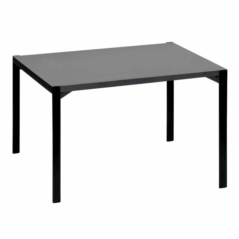 Kiki Low Table Couchtisch, Grösse l. 60 cm, Tischplatte hpl schwarz von Artek