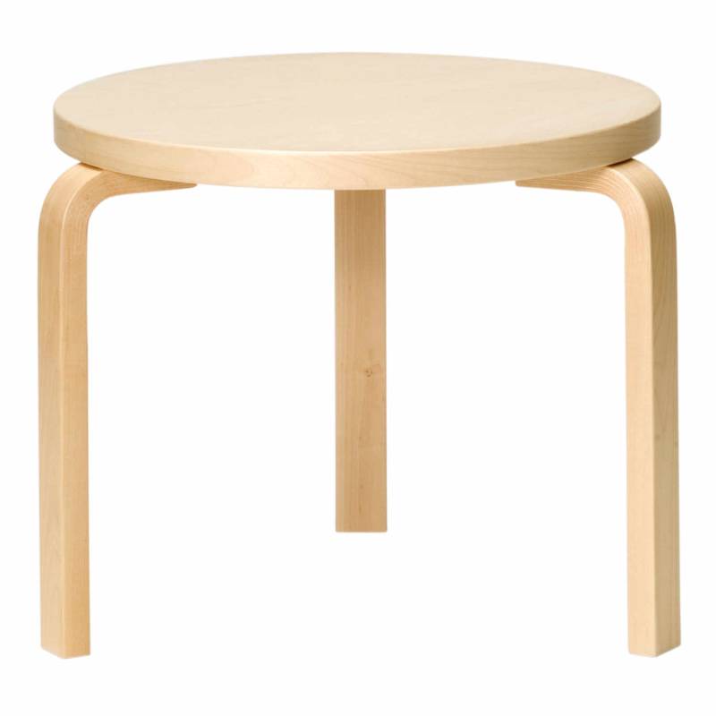 Table 90D Beistelltisch, Ausführung birke, natural lackiert von Artek