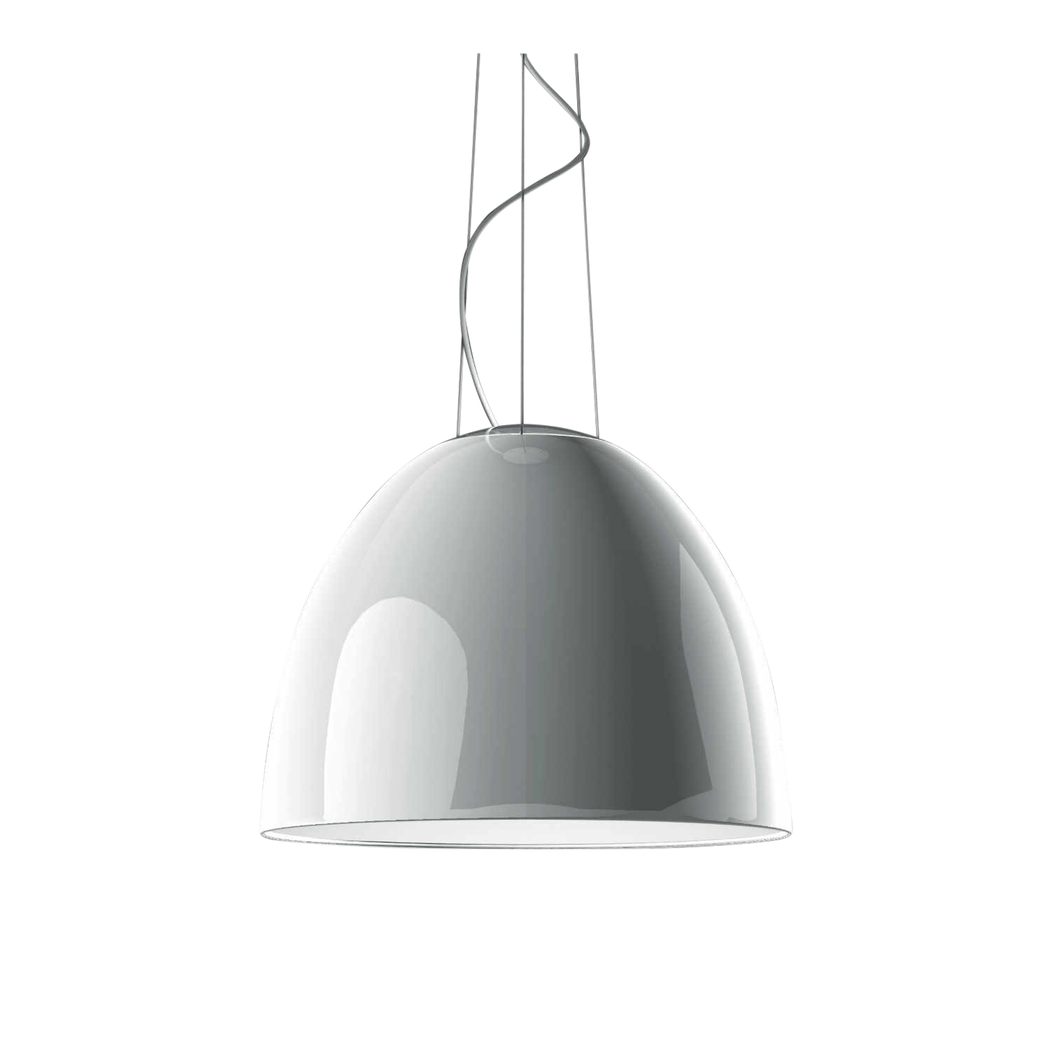 Nur Gloss LED Pendelleuchte, Farbe schwarz glänzend von Artemide