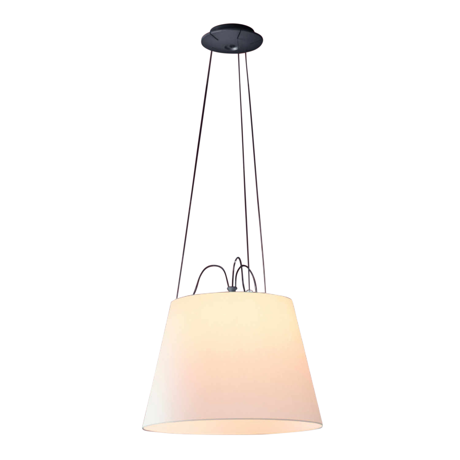 Tolomeo Mega Suspension Pendelleuchte, Struktur aluminium, Grösse Lampenschirm d. 42 cm, Schirm pergamentpapier von Artemide