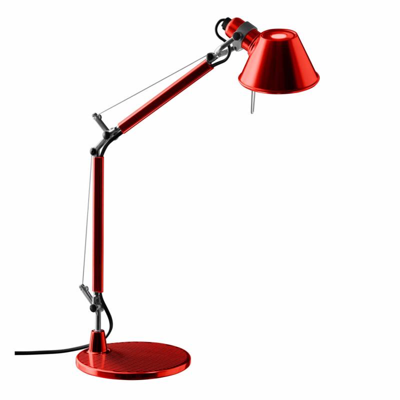 Tolomeo Micro Tischleuchte, Farbe rot von Artemide