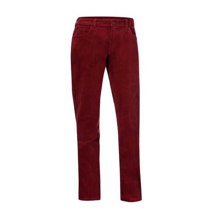 5-Pocket Stretch-Cordhose, bordeaux, 31 von Artime