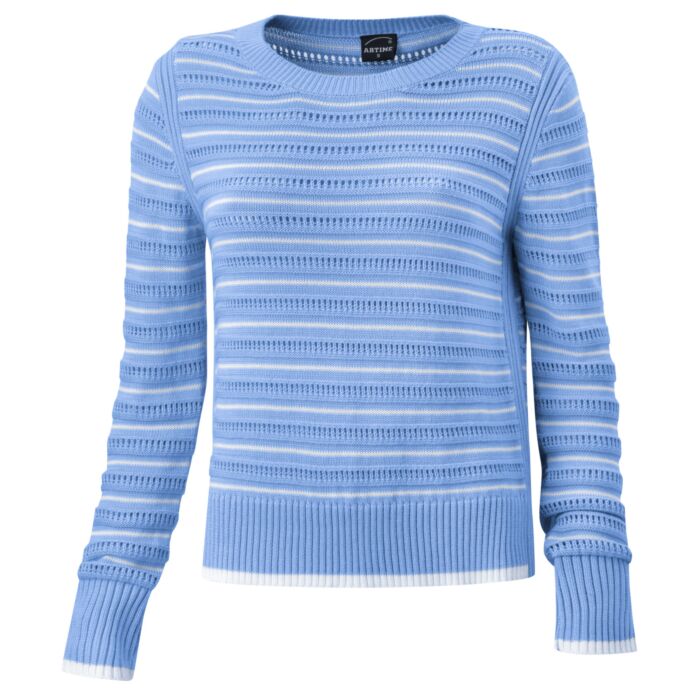 Ajourpullover mit feinem Streifenmuster für Damen Ajourpullover mit feinem Streifenmuster für Damen von Artime