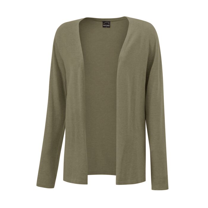 Anschmiegsamer Damen Cardigan, olive von Artime