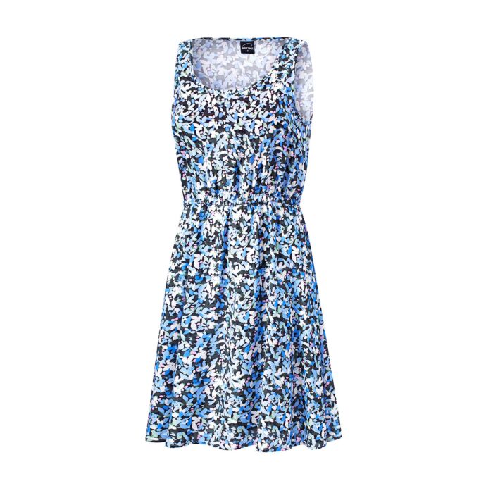 Kleid mit Blumenprint, blau, S von Artime