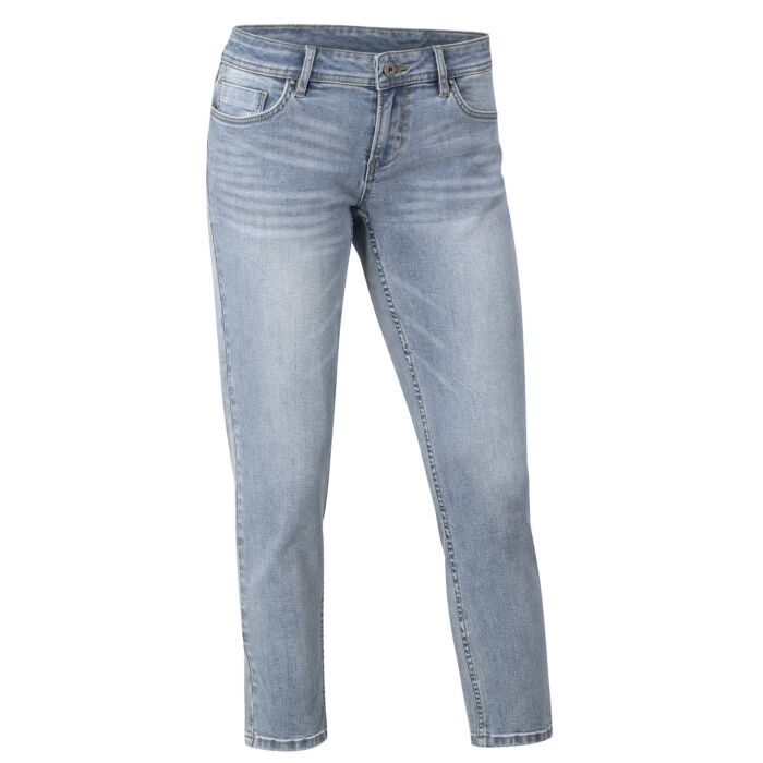 Modische 7/8 5-Pocket-Jeans, blue bleached, 34 von Artime