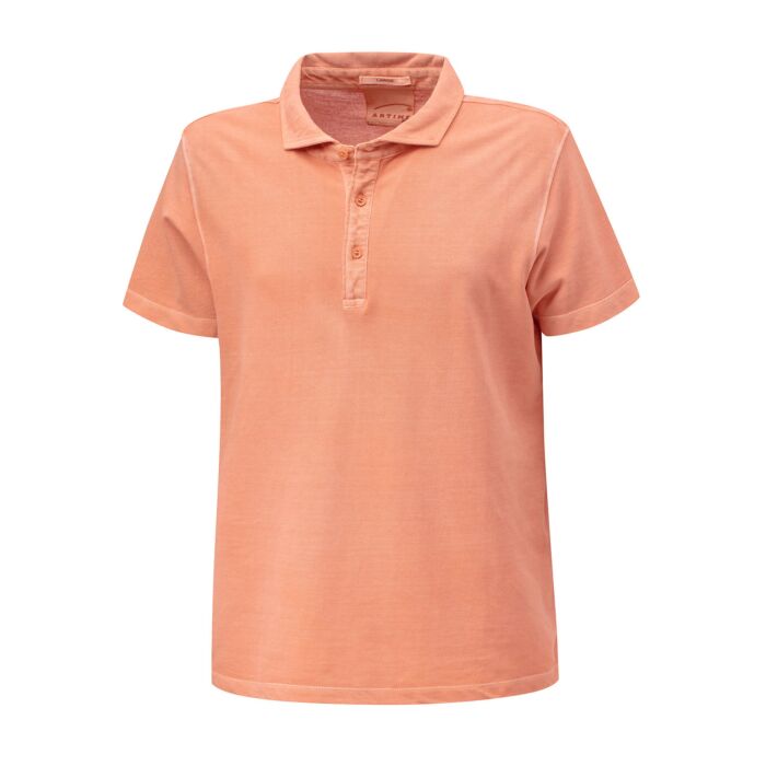 Polo-Piqué Shirt aus Baumwolle, orange, XL von Artime