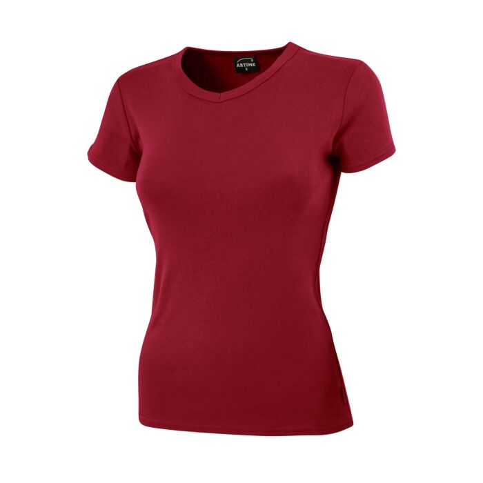 Schlichtes V-Neck Damen T-Shirt von Artime