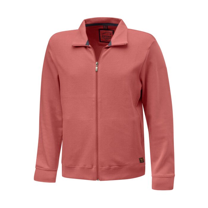 Sweat-Jacke aus Baumwolle, rot, XXL von Artime